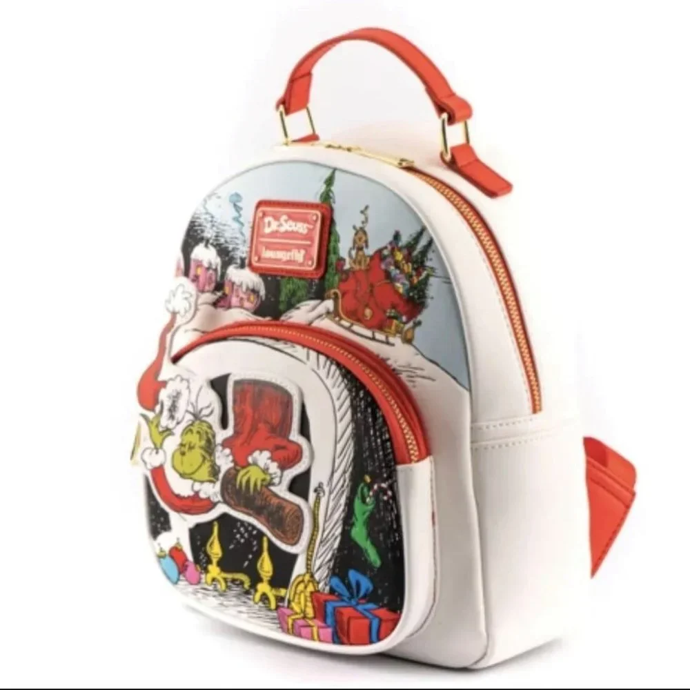 Loungefly Dr. Seuss The Grinch Chimney Thief Mini Backpack